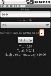 game pic for QuickTip Tip Calculator